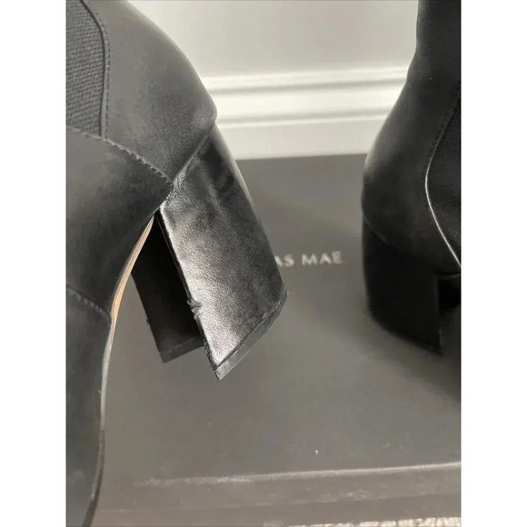 Alias Mae Akilina Boots Black Burnished Leather-Size US 6 / EUR 36 - Picture 6 of 9